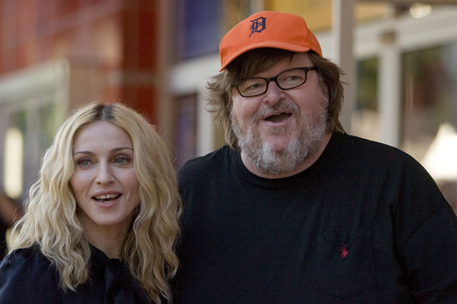 Madonna and Michael Moore at Traverse City Film Festival