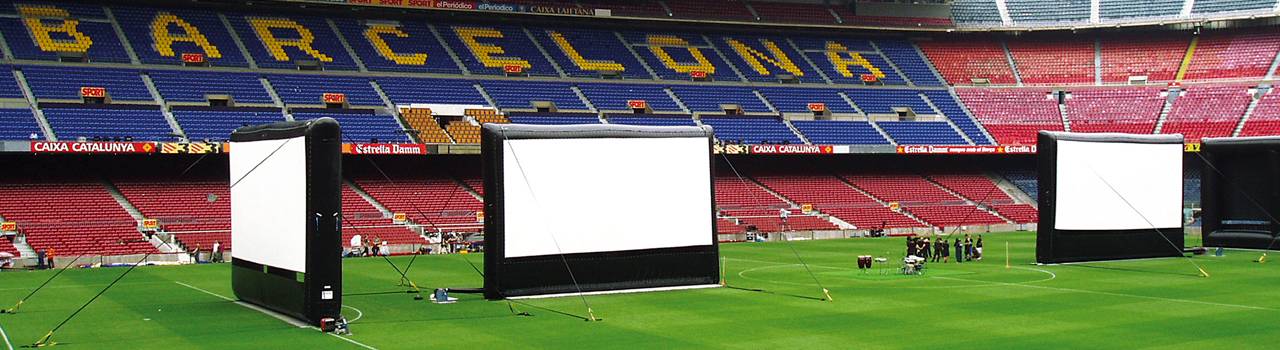 4x AIRSCREEN classic 40ft (12m) in Barcelona, Spain