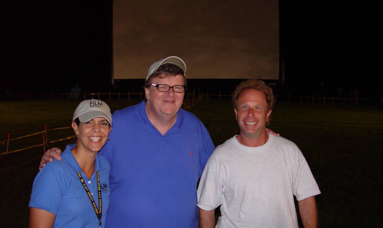 Traverse City Film Festival mit Michael Moore und AIRSCREEN classic 20m x 10m